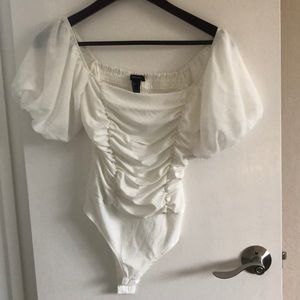 Forever 21 White Bodysuit